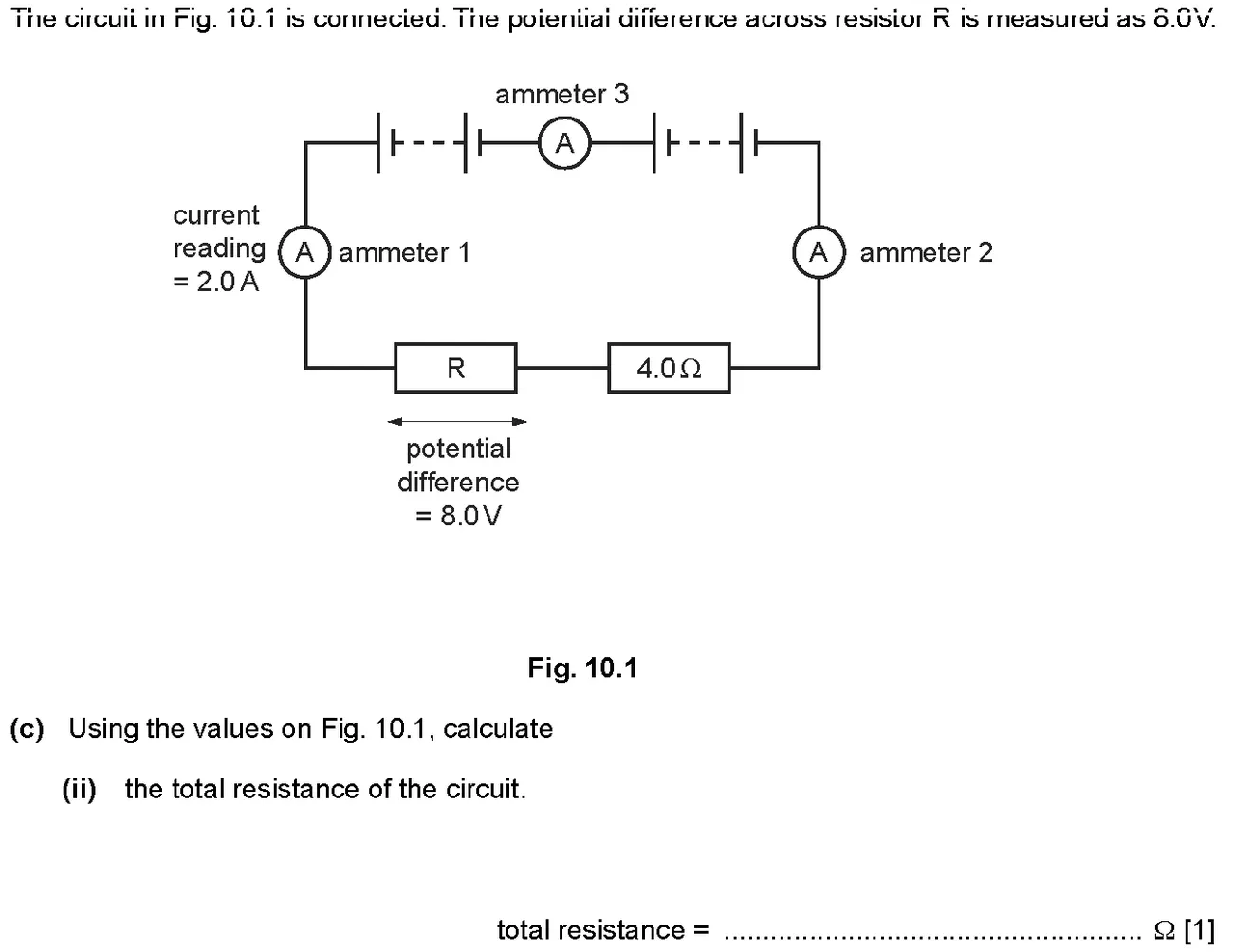 Checkpoint quiz written question 15 (c)(ii)