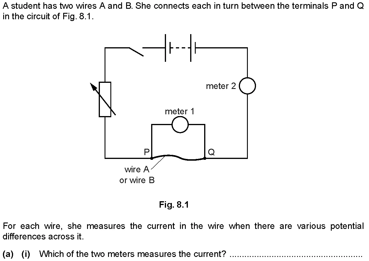 Checkpoint quiz written question 17 (a)(i)