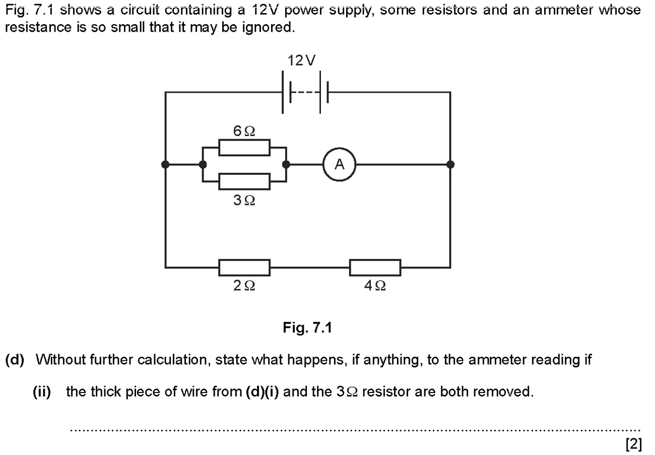 Checkpoint quiz written question 14 (d)(ii)