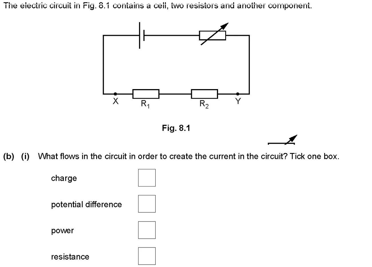 Checkpoint quiz written question 5 (b)(i)