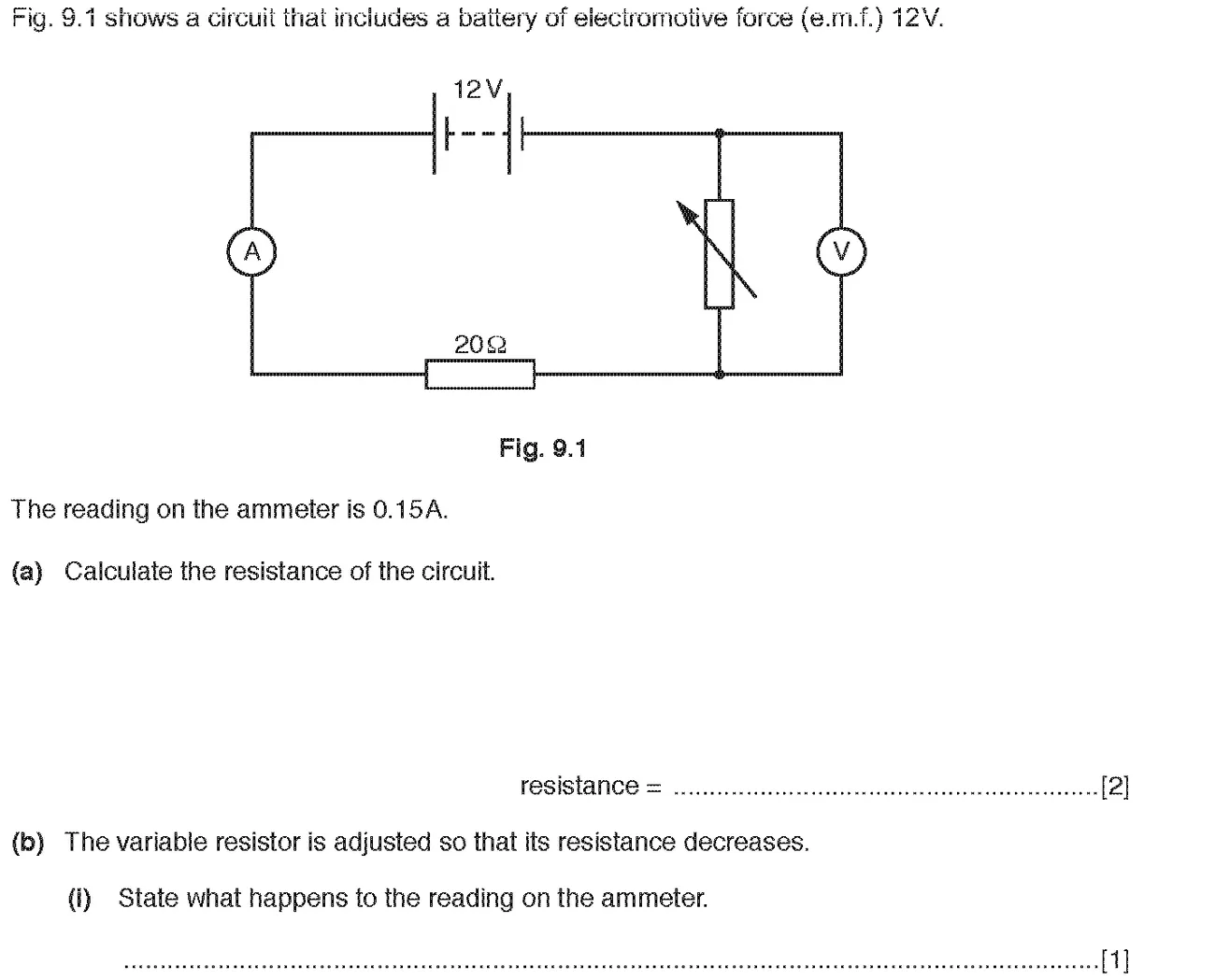 Checkpoint quiz written question 8 (b)(i)