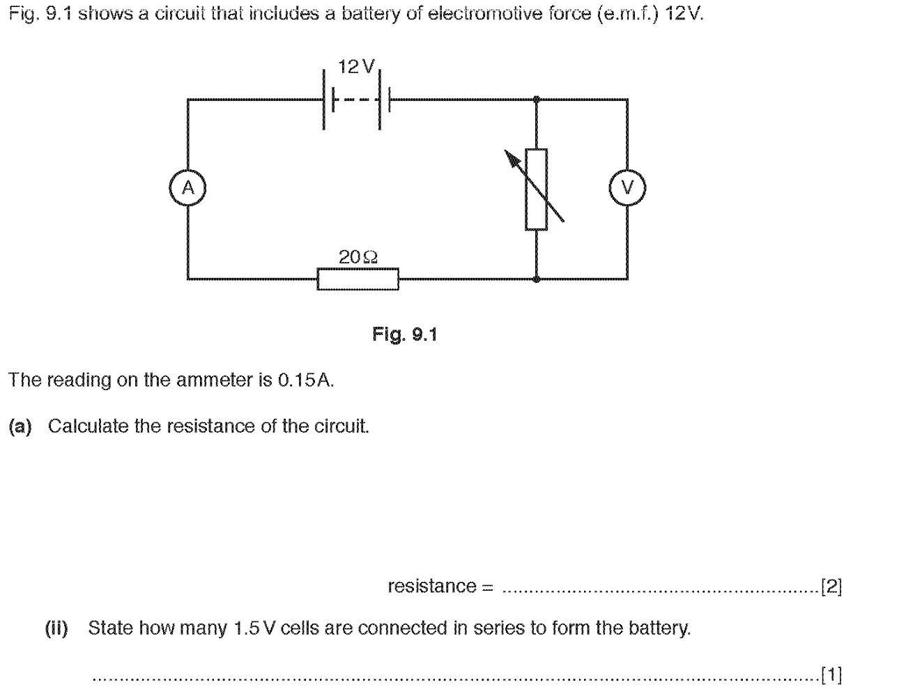Checkpoint quiz written question 8 (c)(ii)
