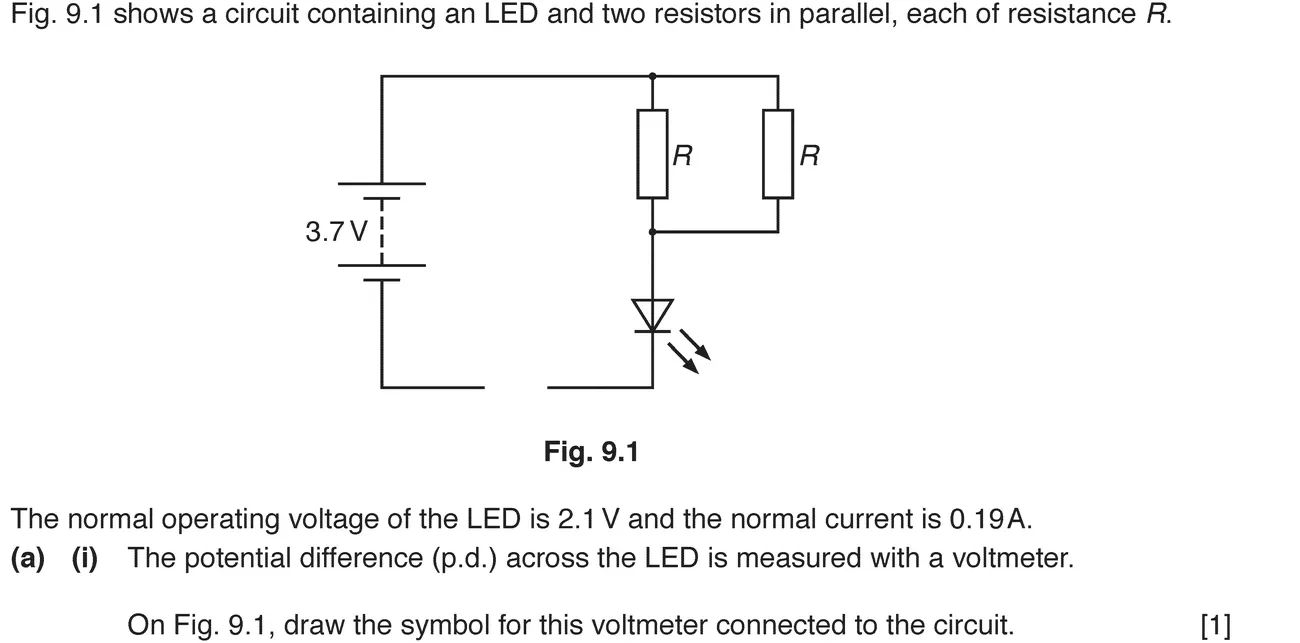 Checkpoint quiz written question 13 (a)(i)