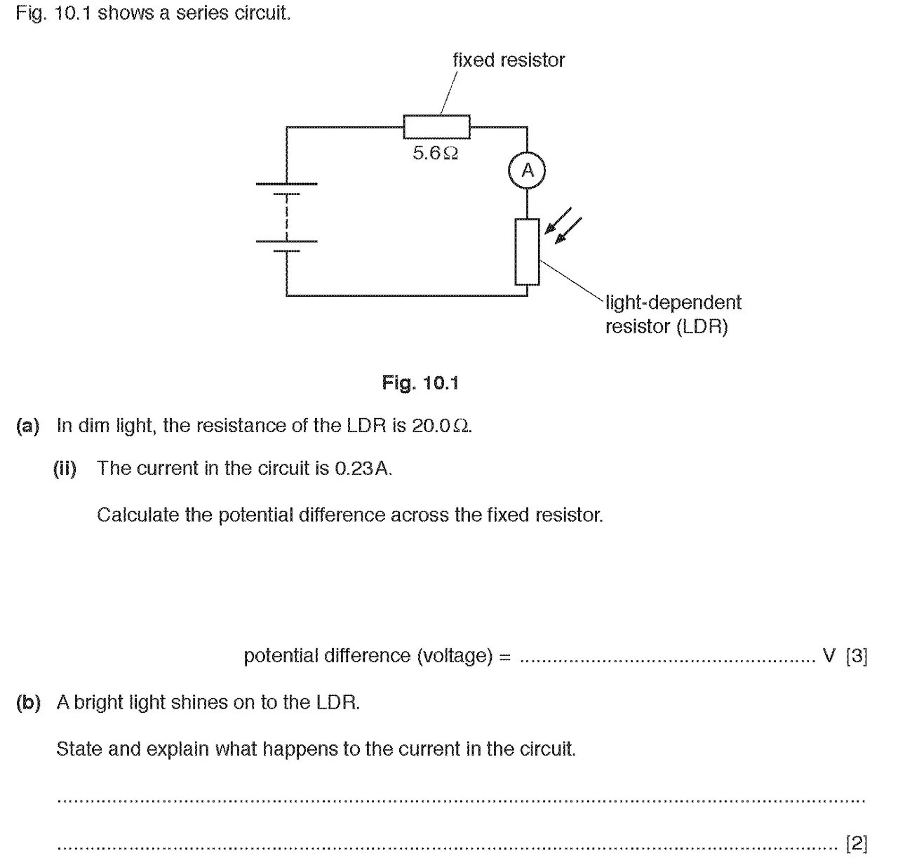 Checkpoint quiz written question 4 (a)(ii)