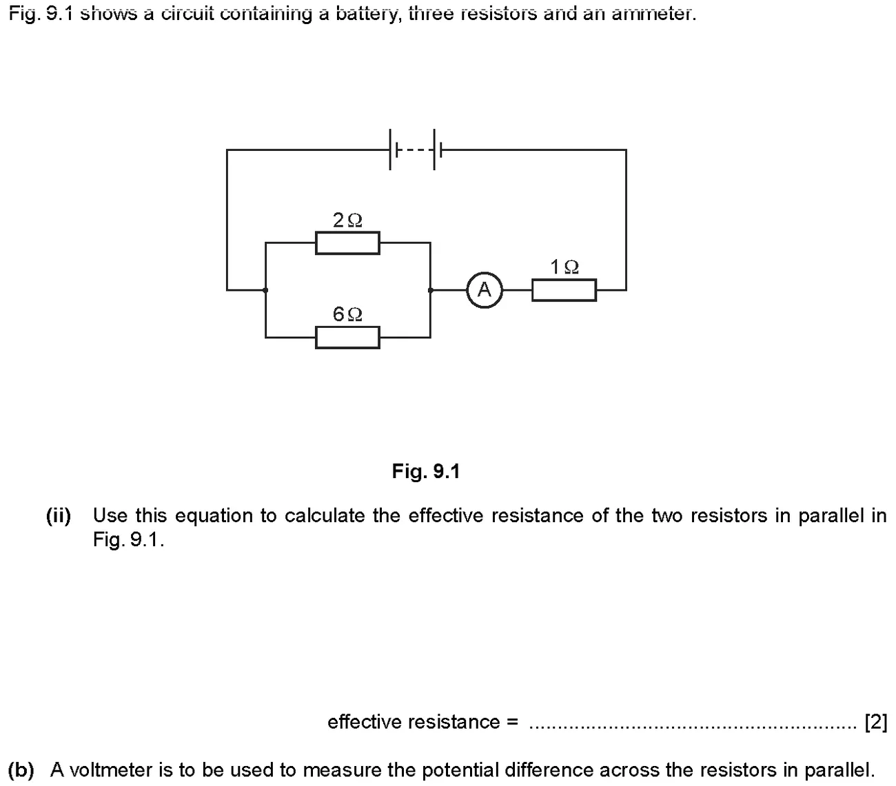 Checkpoint quiz written question 11 (a)(ii)