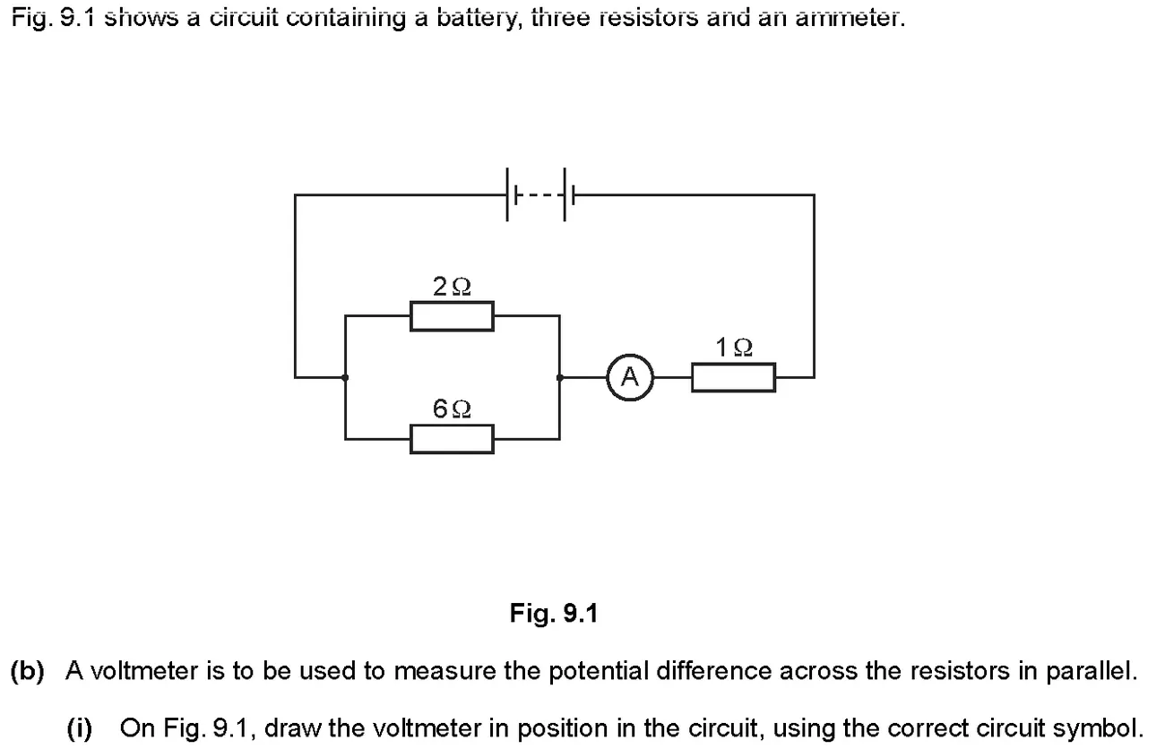 Checkpoint quiz written question 11 (b)(i)