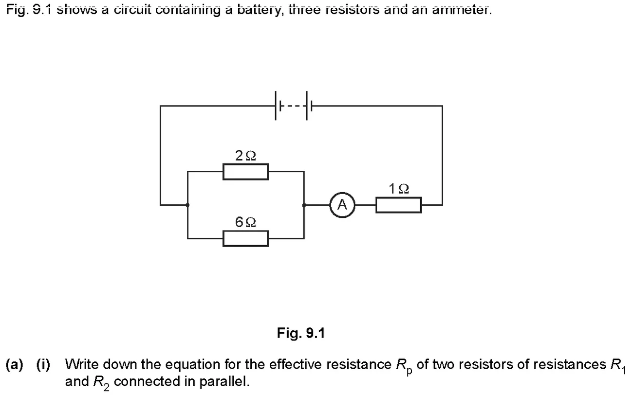 Checkpoint quiz written question 11 (a)(i)