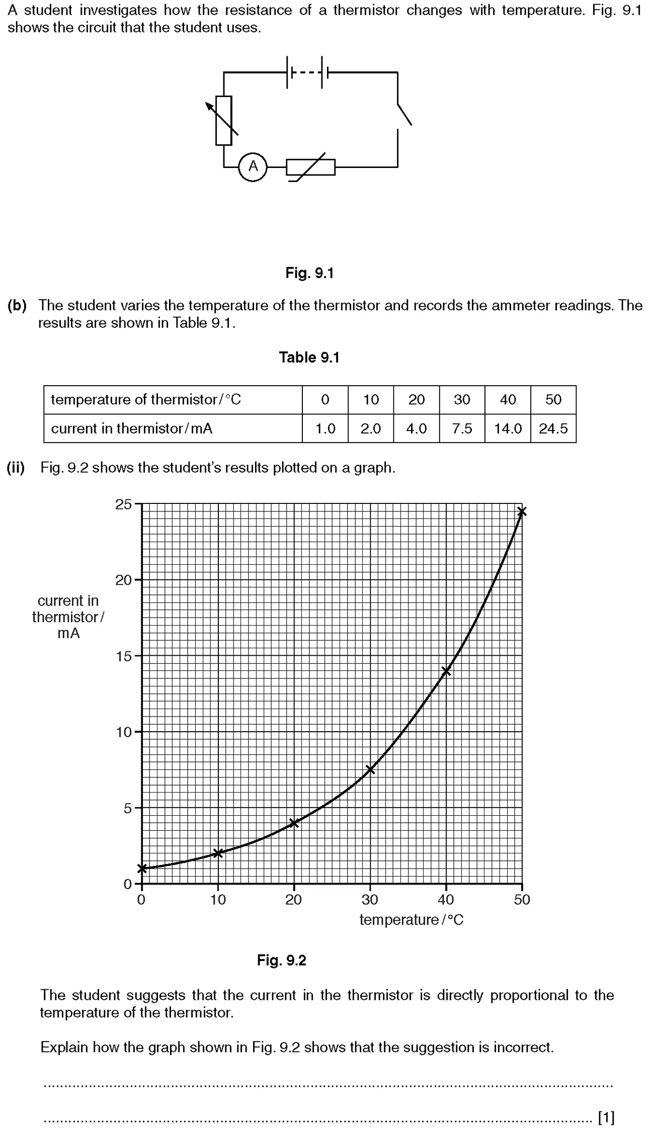 Checkpoint quiz written question 1 (b)(ii)