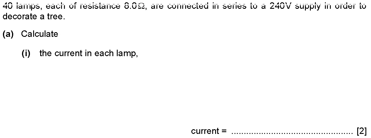 Checkpoint quiz written question 3 (a)(i)