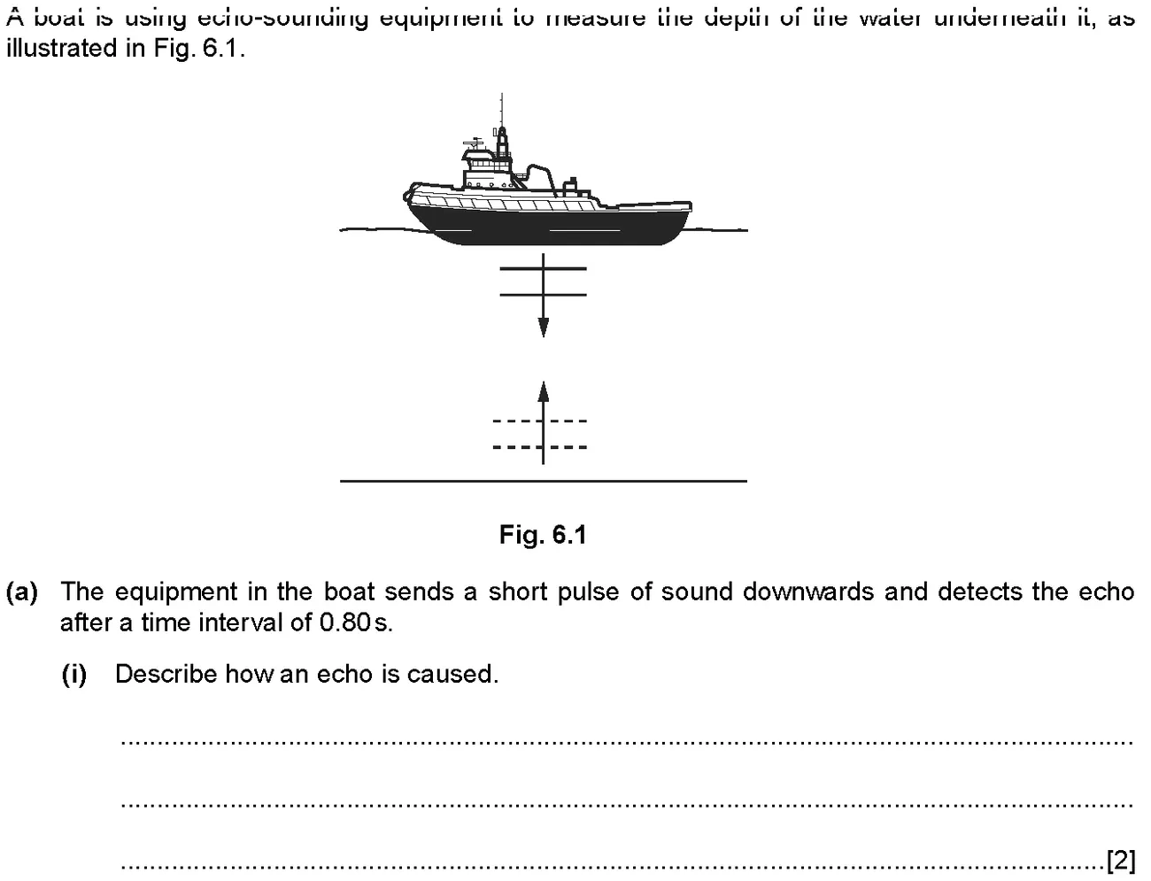 Checkpoint quiz written question 1 (a)(i)