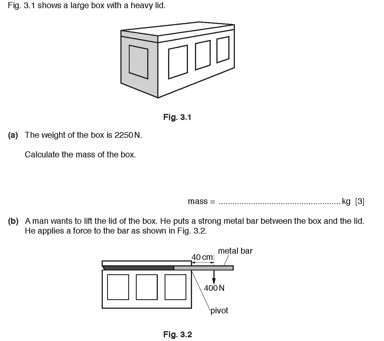 Checkpoint quiz written question 2 (a)
