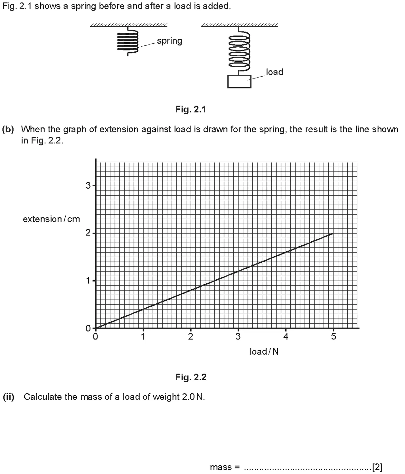 Checkpoint quiz written question 1 (b)(ii)