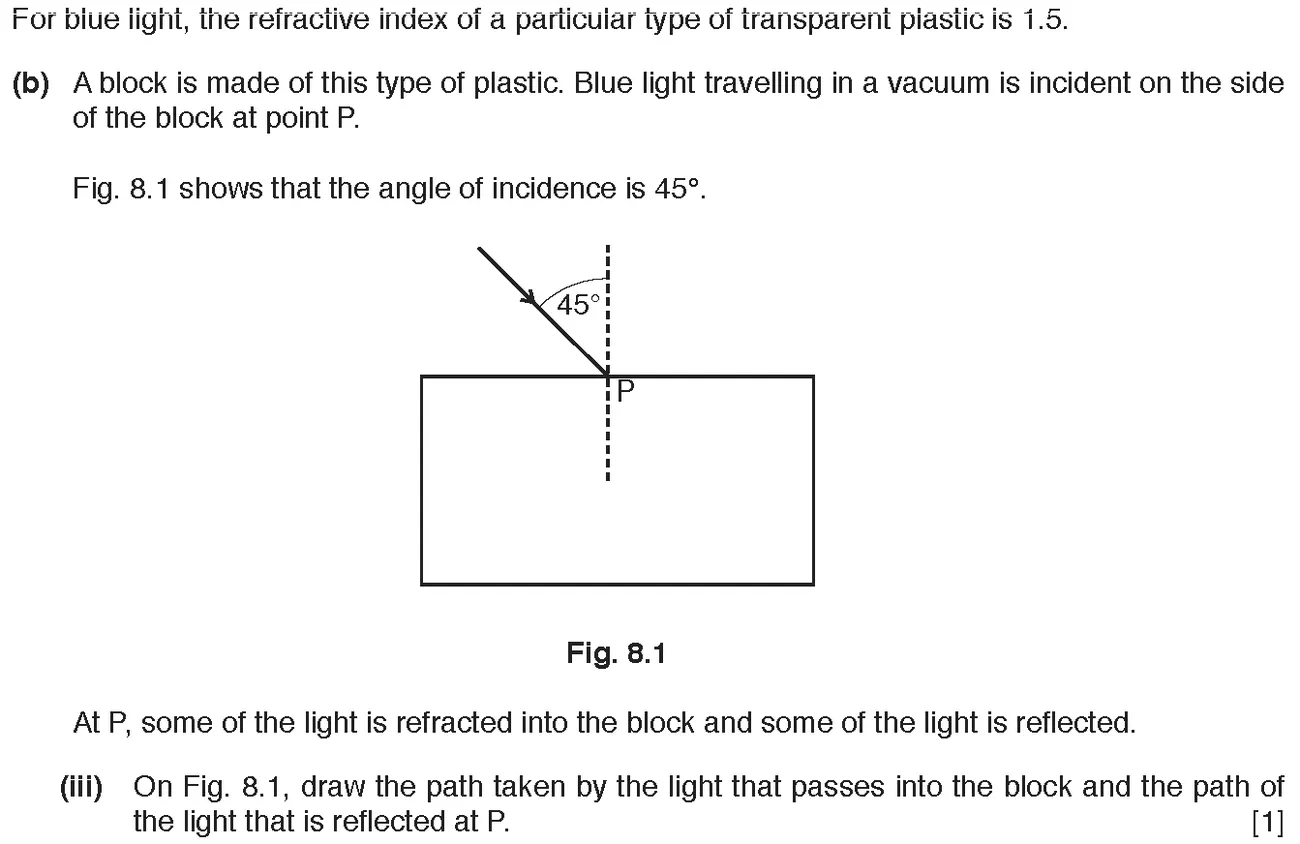 Checkpoint quiz written question 4 (b)(iii)