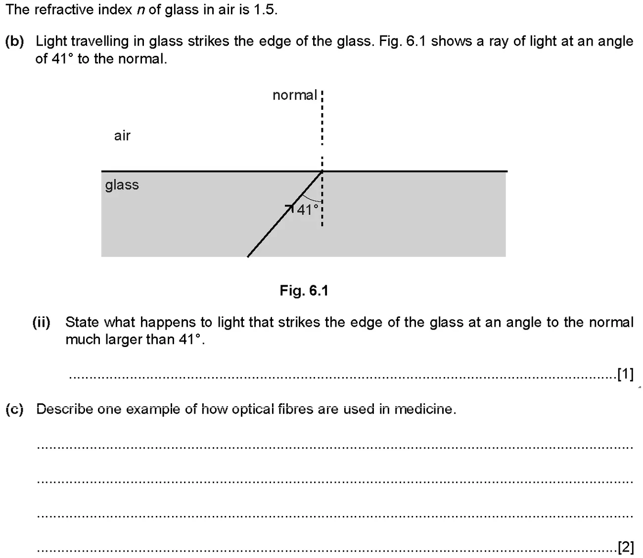 Checkpoint quiz written question 3 (b)(ii)