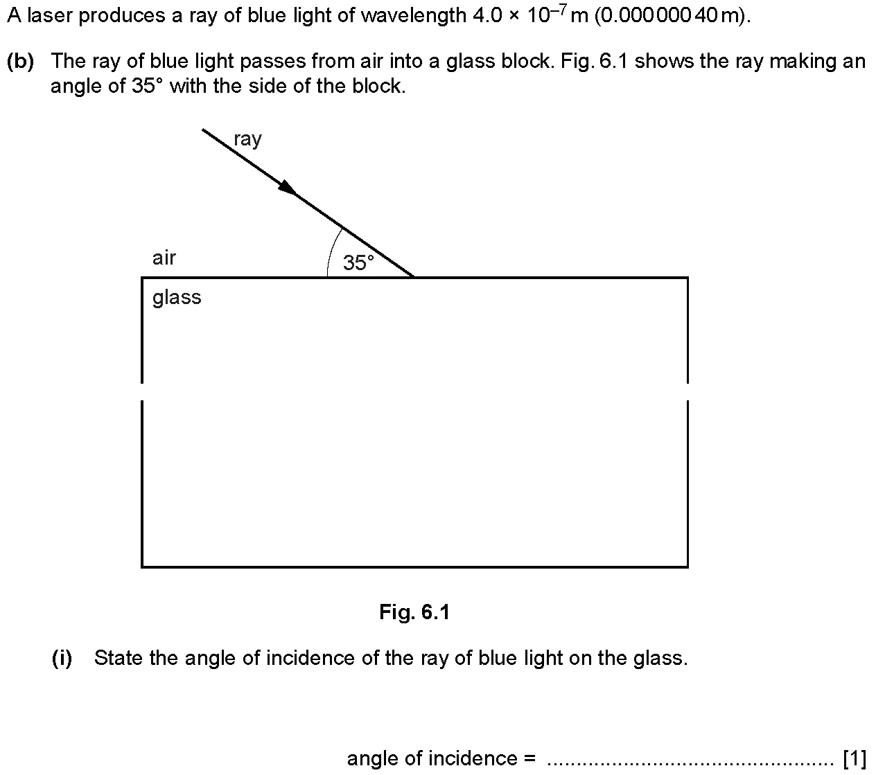 Checkpoint quiz written question 2 (b)(i)