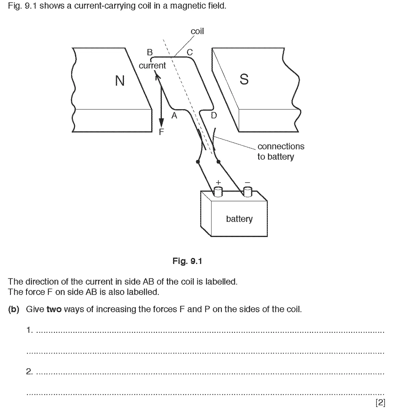 Checkpoint quiz written question 1 (b)