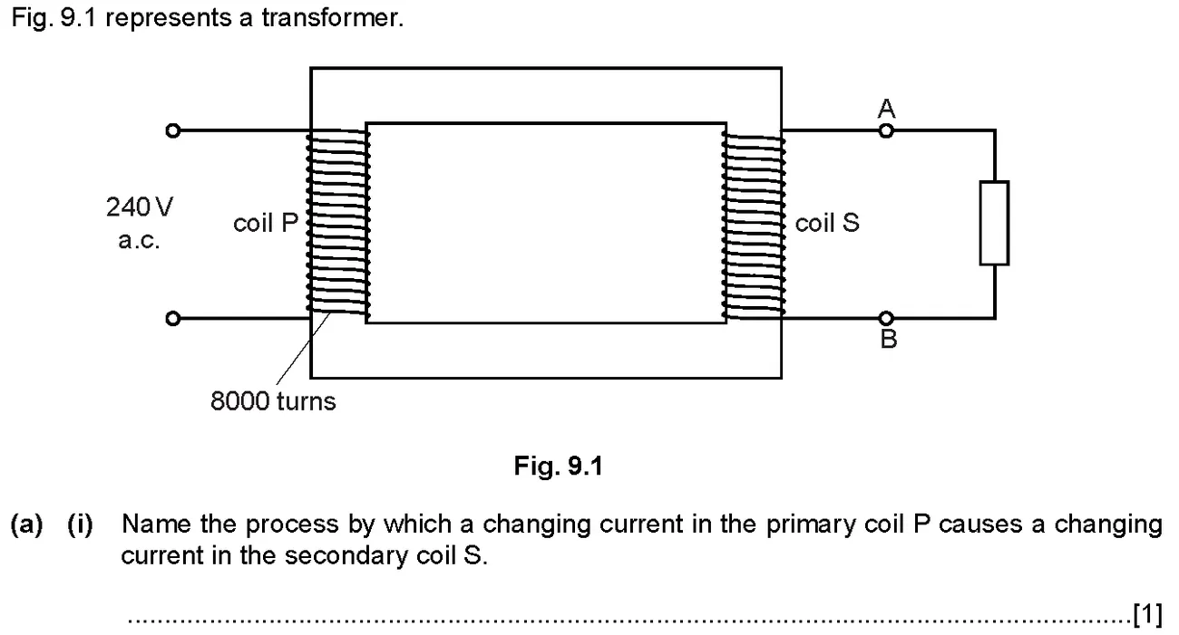 Checkpoint quiz written question 5 (a)(i)