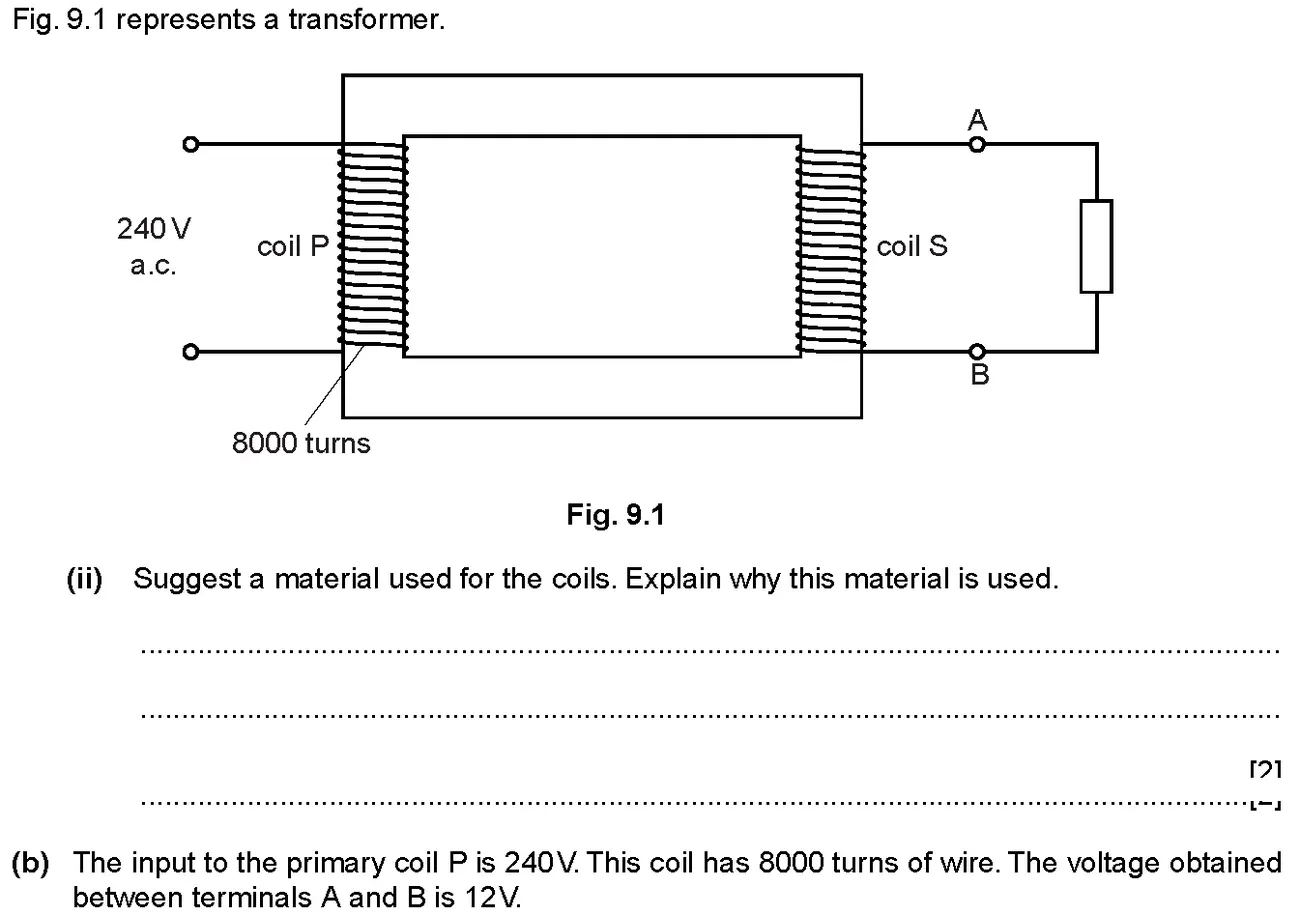 Checkpoint quiz written question 5 (a)(ii)