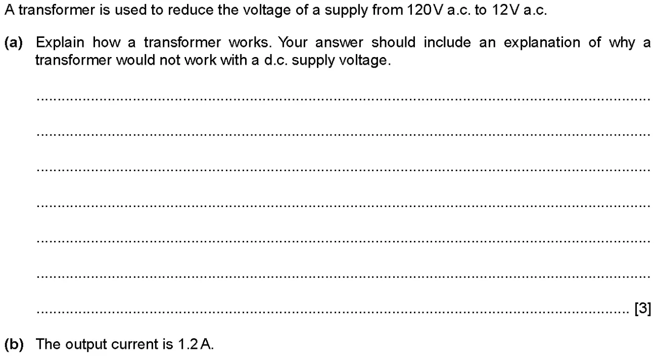 Checkpoint quiz written question 6 (a)