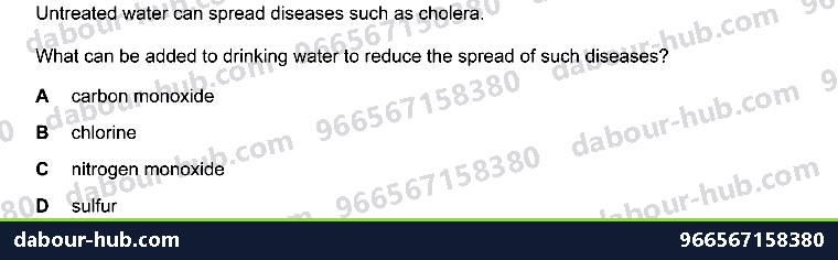 IGCSE Chemistry 10.1 Water - Question 3