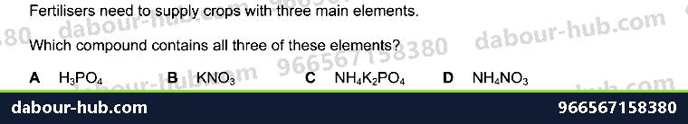 IGCSE Chemistry 10.2 Fertilisers - Question 5
