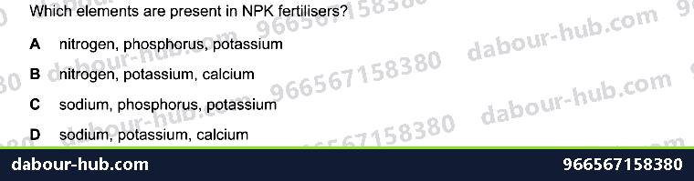 IGCSE Chemistry 10.2 Fertilisers - Question 8