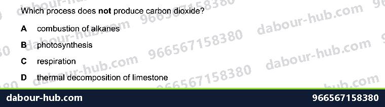 IGCSE Chemistry 10.3 Unit 10.3 - Question 3