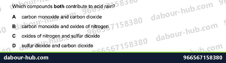 IGCSE Chemistry 10.3 Unit 10.3 - Question 7
