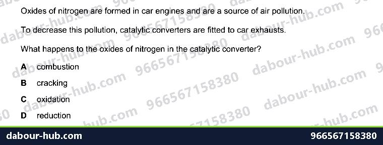 IGCSE Chemistry 10.4 Unit 10.4 - Question 6