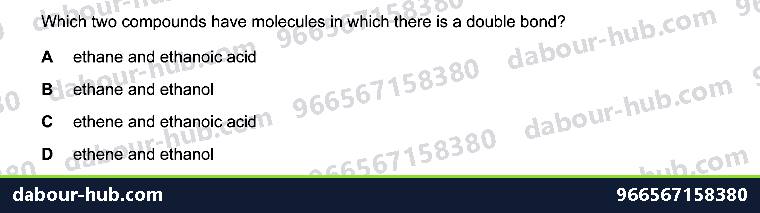 IGCSE Chemistry 11.1 Formulae and functional groups - Question 9