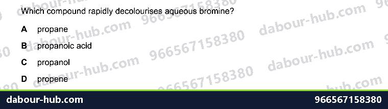 IGCSE Chemistry 11.5 Alkenes - Question 10