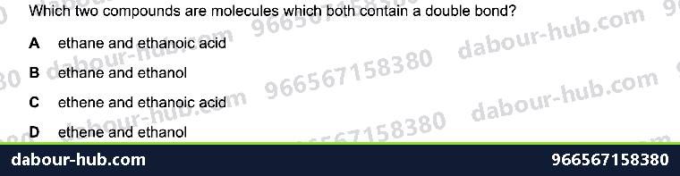 IGCSE Chemistry 11.7 Carboxylic acids - Question 6