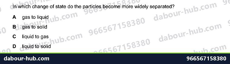 IGCSE Chemistry 1.3 Changes of state (Heating curve) - Question 1
