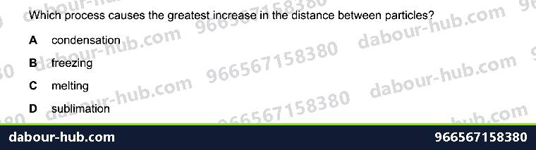 IGCSE Chemistry 1.3 Changes of state (Heating curve) - Question 5