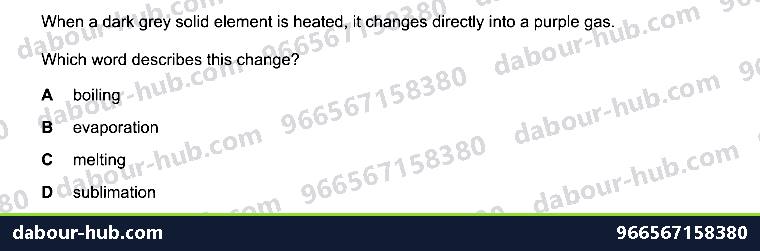 IGCSE Chemistry 1.3 Changes of state (Heating curve) - Question 6