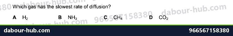 IGCSE Chemistry 1.5 Diffusion - Question 6