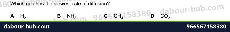 IGCSE Chemistry 1.5 Diffusion - Question 8