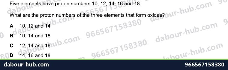 IGCSE Chemistry 2.2 Atomic structure and the Periodic Table - Question 4