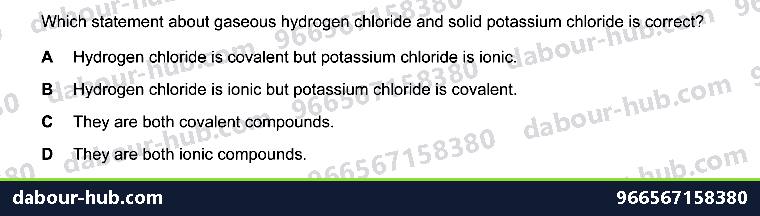 IGCSE Chemistry 2.4 Ions and ionic bonds - Question 1