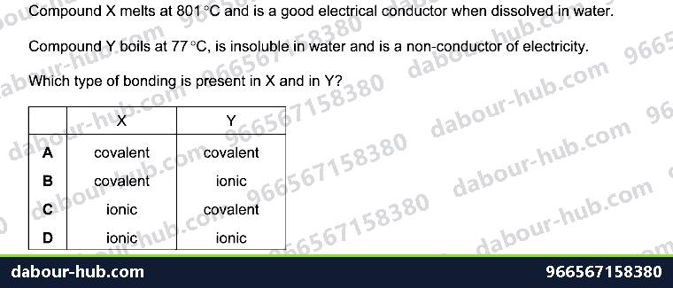 IGCSE Chemistry 2.4 Ions and ionic bonds - Question 5