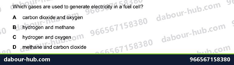 IGCSE Chemistry 4.4 Hydrogen-oxygen fuel cells - Question 4