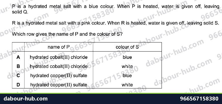 IGCSE Chemistry 6.3 Reversible reactions and equilibrium - Question 10