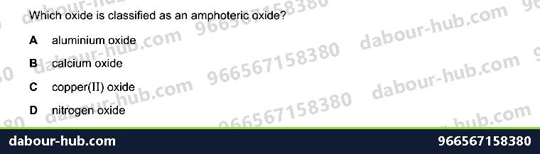 IGCSE Chemistry 7.2 Unit 7.2 - Question 8