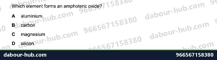 IGCSE Chemistry 7.2 Unit 7.2 - Question 9