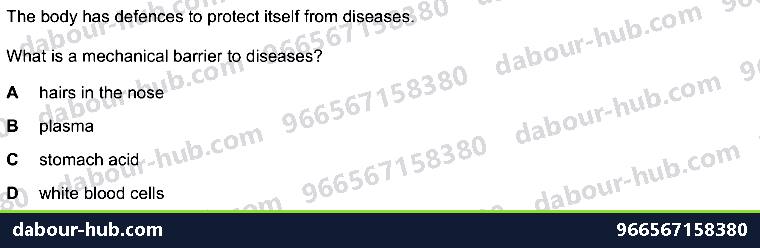 IGCSE Biology 10.1 Antibody - Question 9