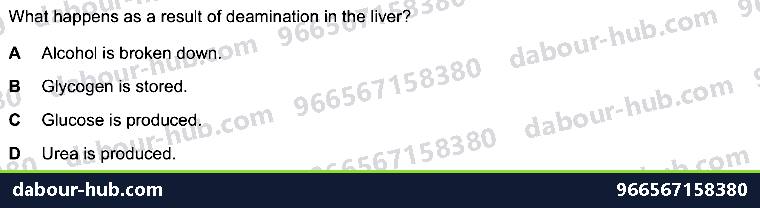IGCSE Biology 13.4 Urea - Question 3