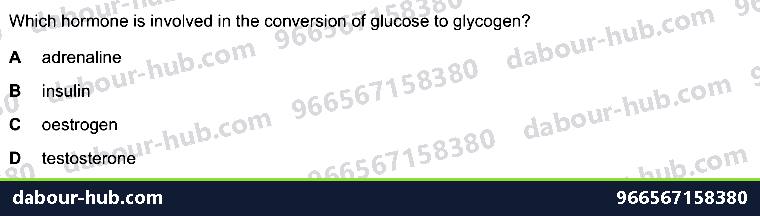 IGCSE Biology 14.5 Hormones - Question 14