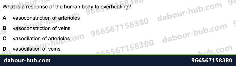 IGCSE Biology 14.6 Homeostasis - Question 15