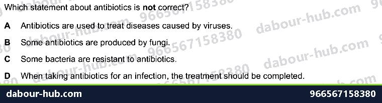 IGCSE Biology 15.1 Drugs - Question 1