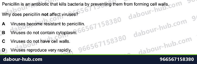 IGCSE Biology 15.1 Drugs - Question 2